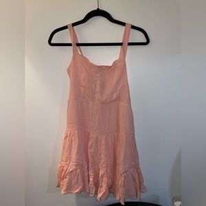 Forever 21 Pink Buttoned Mini Dress